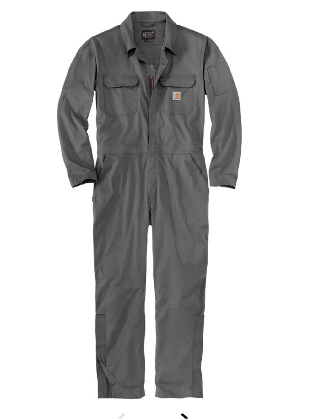Carhartt Men's Rugged Flex Canvas Rigby Coverall Gravel Gray 105019 Sz M Tall